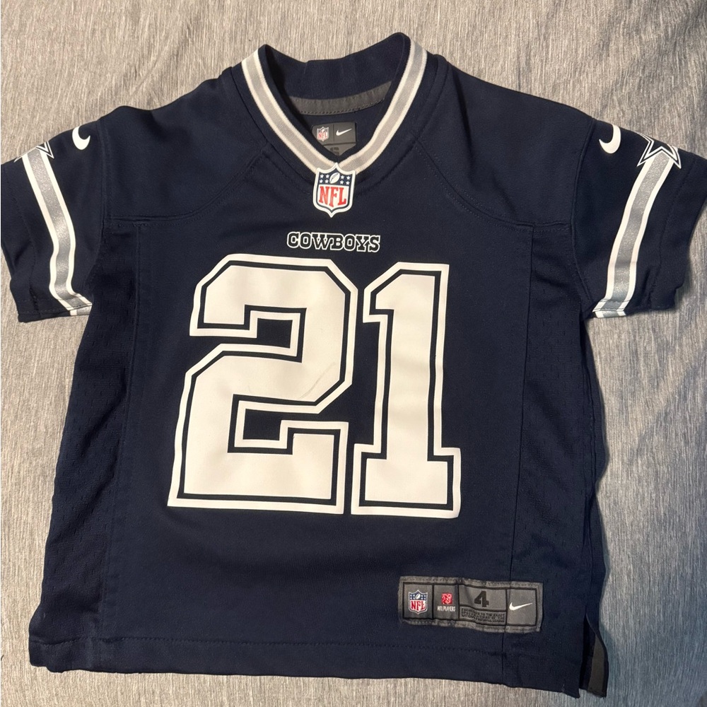 NFL Kids Cowboys Navy and White Jersey